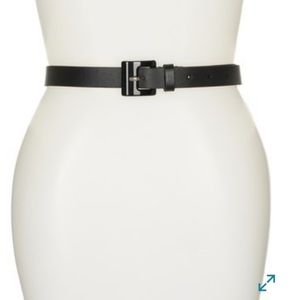Kate Spade Black Resin Buckle Belt